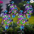 Solar Garden Lights Outdoor, Waterproof 4 Pack Solar Butterfly Lights by MRHEPHAESTUS