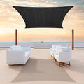 ColourTree TAPR1616 Custom Size 11' x 18' Black Sun Shade Sail Canopy UV Block by ColourTree