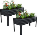 MGNO 2PCS Galvanized Raised Garden Bed Outdoor by MGNO