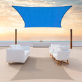 ColourTree TAPR1616 Custom Size 11' x 15' Blue Sun Shade Sail Canopy UV Block by ColourTree