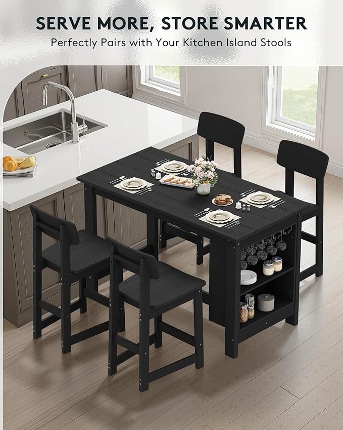 SERWALL 8-Piece Counter Height DiningTable Sets - Image 7