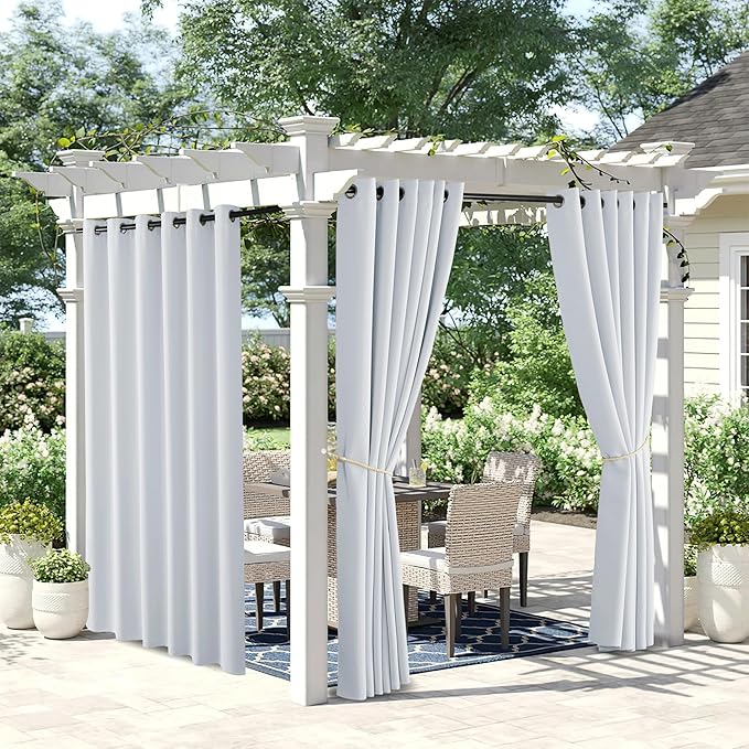 NICETOWN 2 Panels Waterproof Outdoor Curtains - Image 7