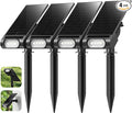 EZVALO Solar Spot Lights Outdoor IP67 Waterproof, Adjustable Solar Landscape by EZVALO