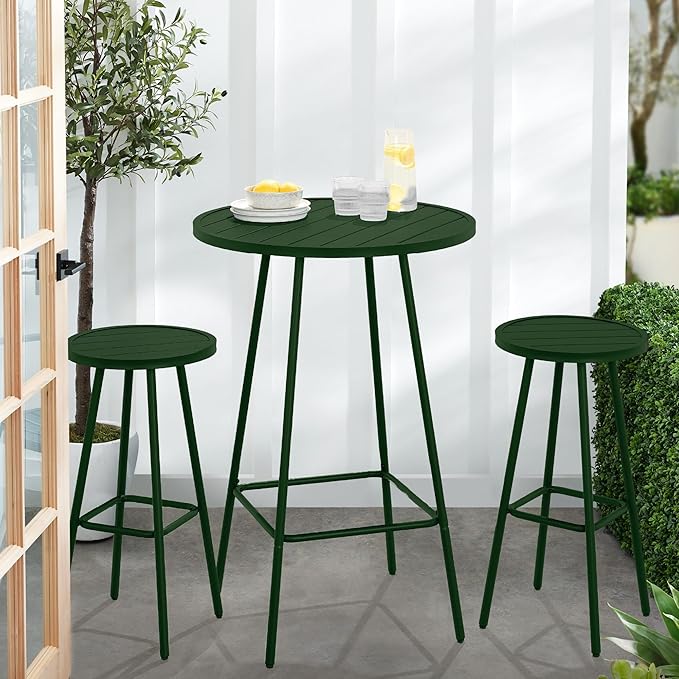 Best Choice Products 3-Piece Patio Dining Set, Bar Height, Outdoor Bistro Set - Image 7