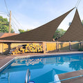 E&K Sunrise 8' x 8' x 8' Sun Shade Sail Triangle Canopy Shade Cover UV Block by EKSUNRISEINC