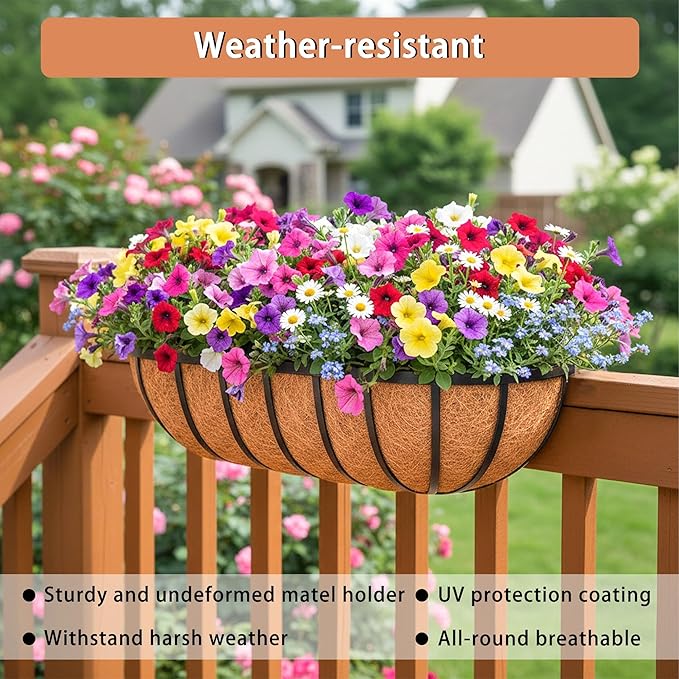30'' Window Box Railing Planter - Image 3