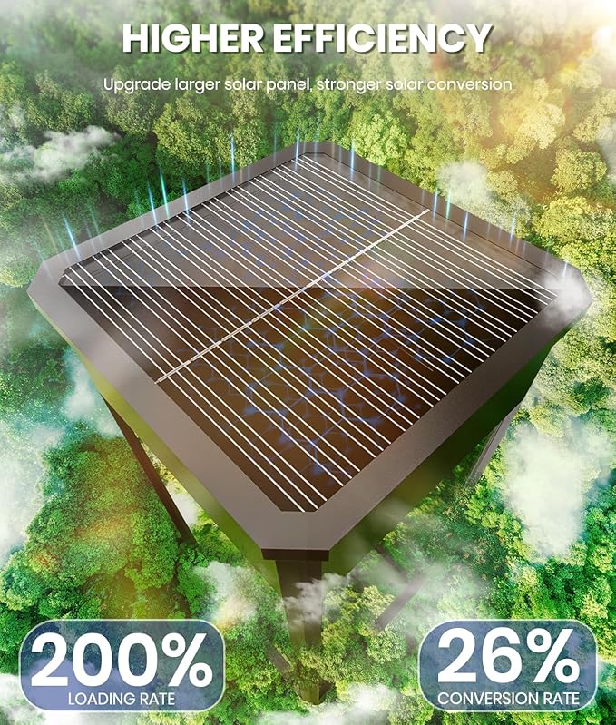 Solar Pathway Lights Outdoor, 6 Pack Solar Garden Lights Waterproof Bright LED - Image 2