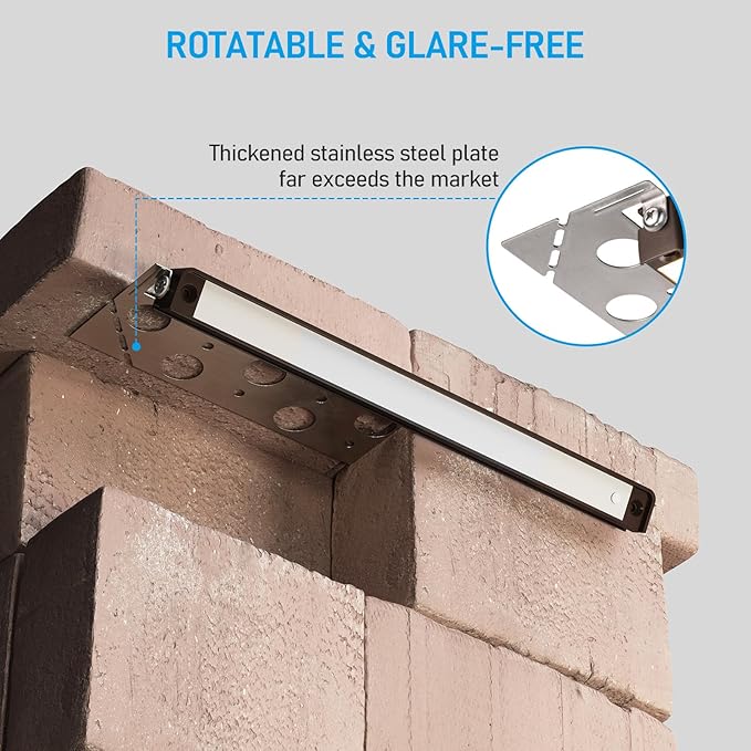 LEONLITE 12 Inch LED Hardscape Lighting, Update Retaining Wall Lights, LED - Image 8