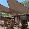LOVE STORY Custom Size 6'x6'x8.5' Brown Sun Shade Sail Right Triangle Sunshade by LOVESTORY