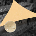 SUNNY GUARD Waterproof Sun Shade Sail 12' x 12' x 12' Sand Triangle UV Block by SUNNYGUARD