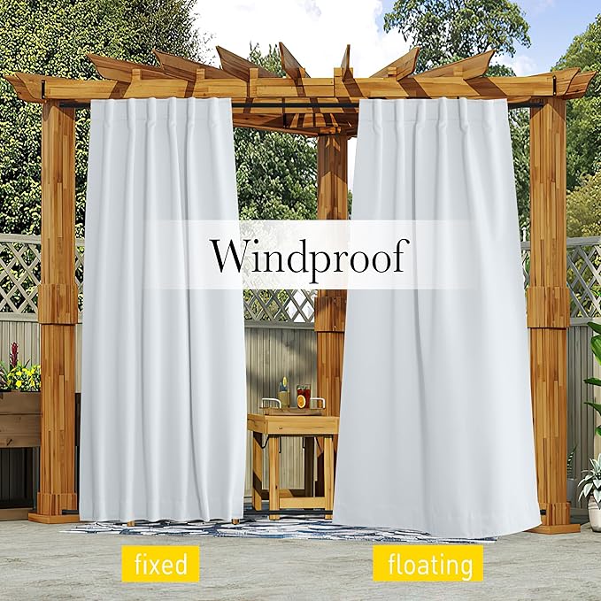 NICETOWN Blackout Outdoor Curtains - Image 3