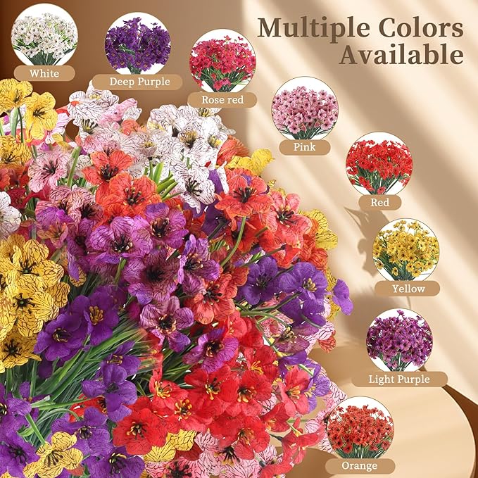 24 Red Bundles Artificial Flowers - Image 3