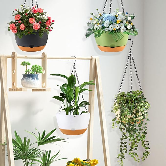 4 Pack Plastic Hanging planters - Image 5