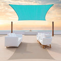 ColourTree TAPR1616 Custom Size 8' x 14' Turquoise Sun Shade Sail Canopy UV by ColourTree