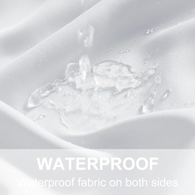 RYB HOME Outdoor Curtains for Patio Waterproof Block Sunlight Thermal Insulated - Image 5
