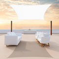 ColourTree TAPR1616 Custom Size 10' x 20' White Sun Shade Sail Canopy UV Block by ColourTree