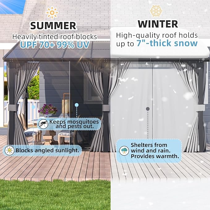 AECOJOY 20' x 10' Outdoo Gazebo - Image 2