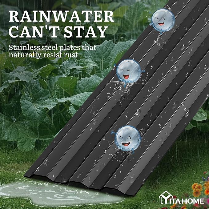 YITAHOME 8x4x1ft 2pcs Large Raised Garden Bed Kit, Galvanized Metal Planter Box - Image 5