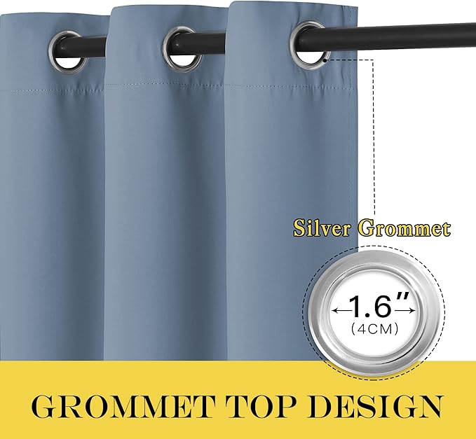 NICETOWN Room Darkening Short Curtain 54 inches Long - Image 6