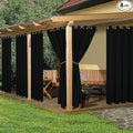 HolidayIdeas Outdoor Curtains for Patio Waterproof, 8 Panels by HolidayIdeas
