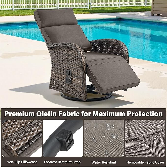 Belord 5 Piece Wicker Patio Furniture Set - Image 6