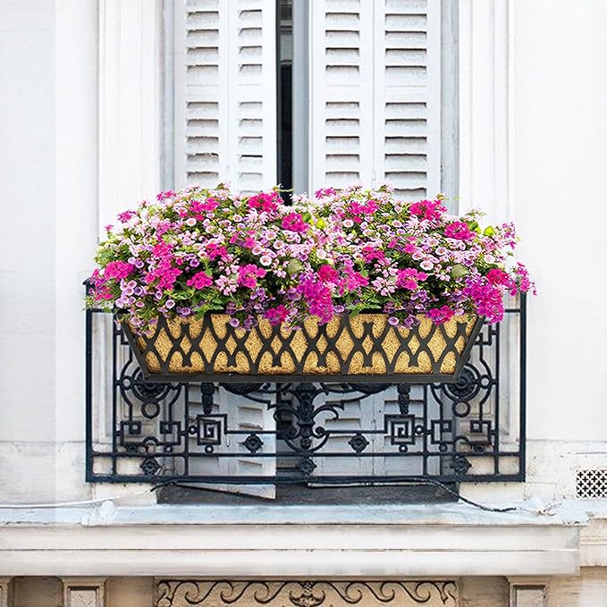 6 Pack 30 Inch Window Boxes Planters Railing Planter Box - Image 4