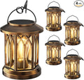 WdtPro Solar Lanterns Outdoor Lights, 4 Pack Bright Lanterns Outdoor Waterproof by WdtPro
