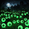 BrizLabs Solar Halloween Lights, 2 Pack 12 LED 2 Modes Halloween Eyeball Lights by BrizLabs