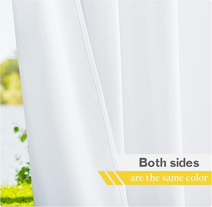 NICETOWN 2 Panels Waterproof Outdoor Curtains - Image 8