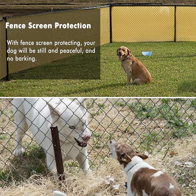 UPGRADE Privacy Fence Screen 5'x21' Sand Outdoor 90% Visibility Blockage 170 - Image 7