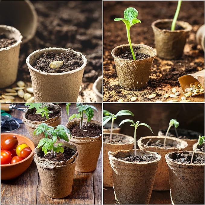 JERIA 200-Pack 3.15 Inch Peat Pots - Image 7
