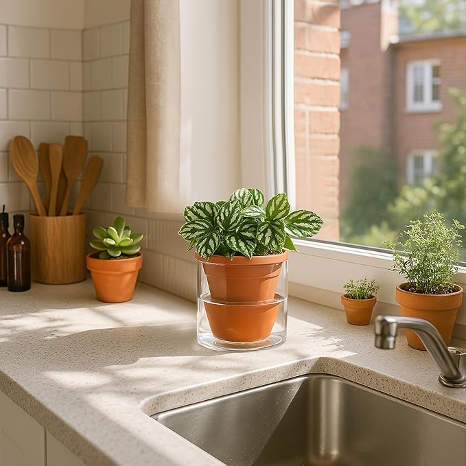 D'vine Dev 4 Inch Design Self Watering Pot - Image 2