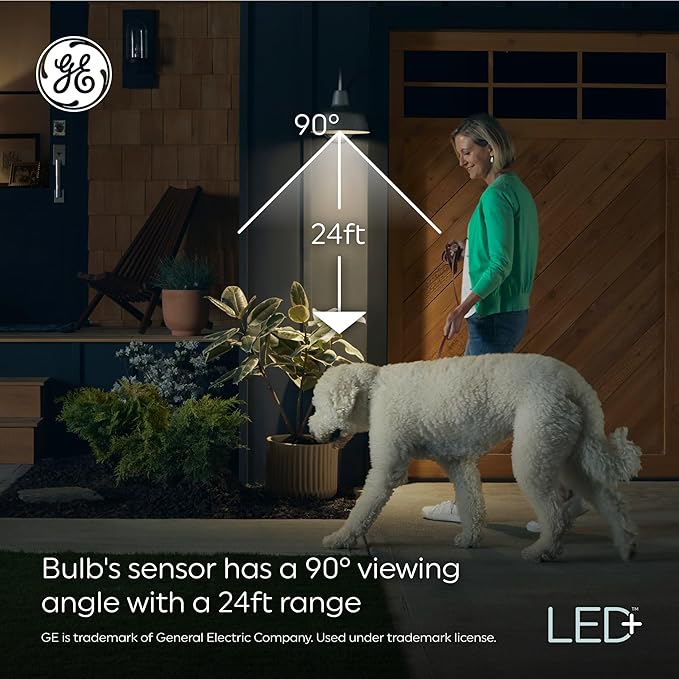 GE LED+ Motion Sensor LED Light Bulbs, Outdoor Security Lights - Image 5