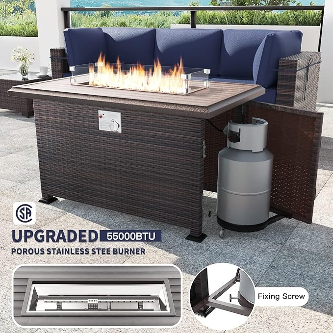 Kullavik 15 Pieces Outdoor Patio Furniture Set - Image 2