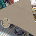 LOVE STORY Triangle 15'x15'x15' Waterproof Sun Shade Sail Canopy UV Block by LOVESTORY