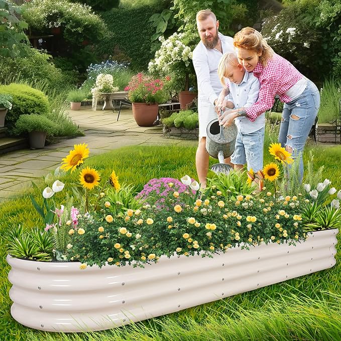 1MORE Galvanized Raised Garden Bed- Planter Garden Boxes Outdoor, Raised Beds - Image 2
