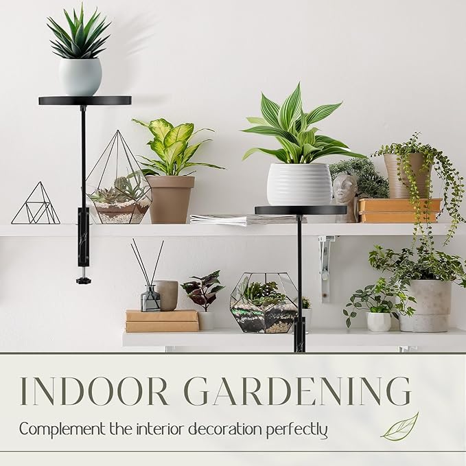 2 Pcs Window Sill Plant Shelf 5.7''D x 12.4''H Adjustable Window Shelf - Image 6