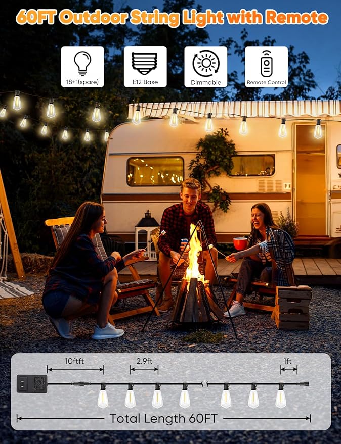 Brightever LED Outdoor String Lights - Image 5
