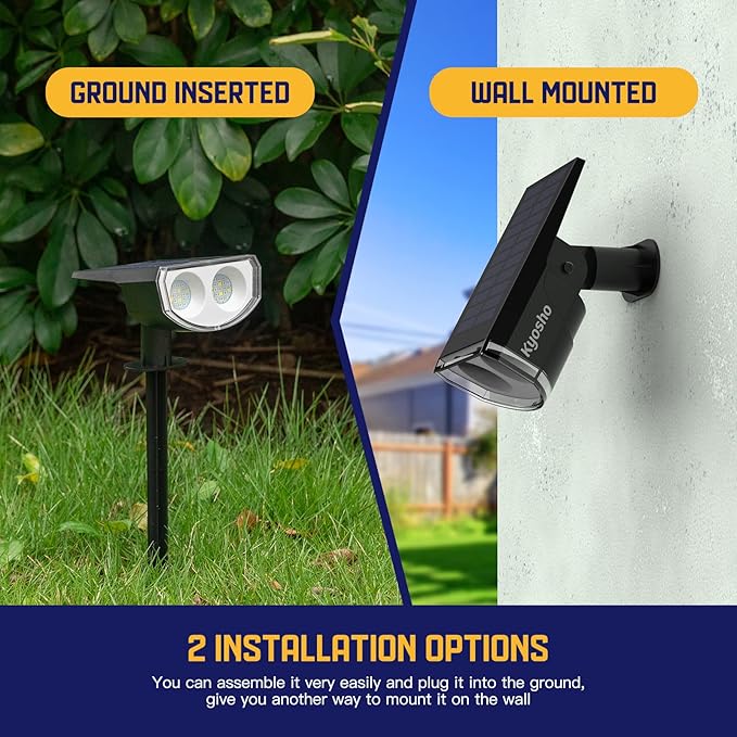 Kyosho IP67 Waterproof Color Solar Spot Lights Outdoor, Color Changing Outdoor - Image 3