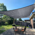 SUNLAX Sun Shade Sail 10' x 24' Dark Grey Rectangle Canopy Sail Shade Cover UV by SUNLAX