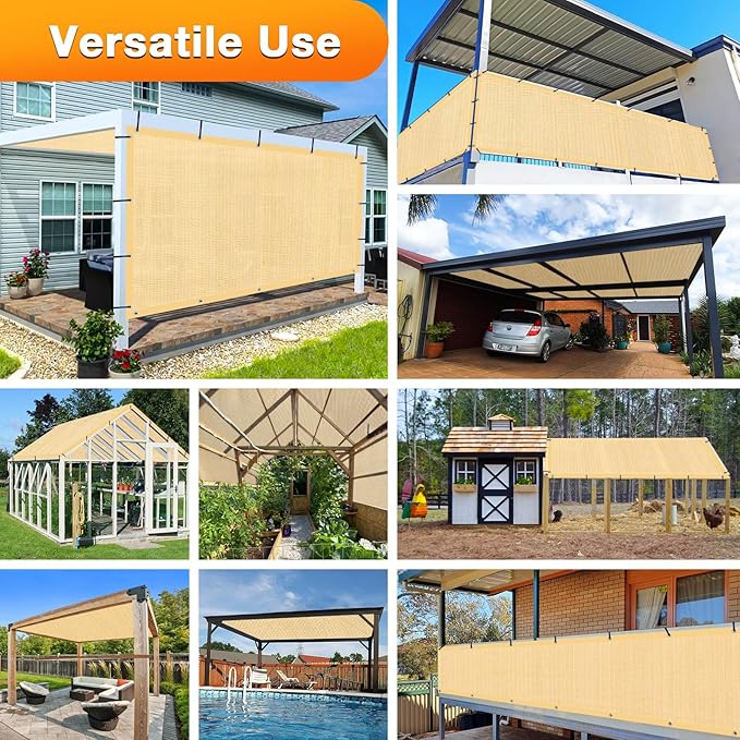 Artpuch Outdoor Pergola Shade Cover 4' X 15' Sun Shade Cloth - Image 6
