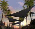 Amgo Custom Size 25' x 25' x 25' Black Triangle Sun Shade Sail UPF50+ AGTAPRT12 by Amgo