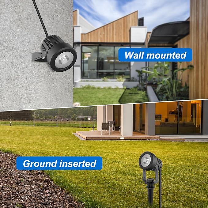 Solar Spot Lights Outdoor, Landscape Spotlights IP65 Waterproof 9.8ft Cable - Image 6