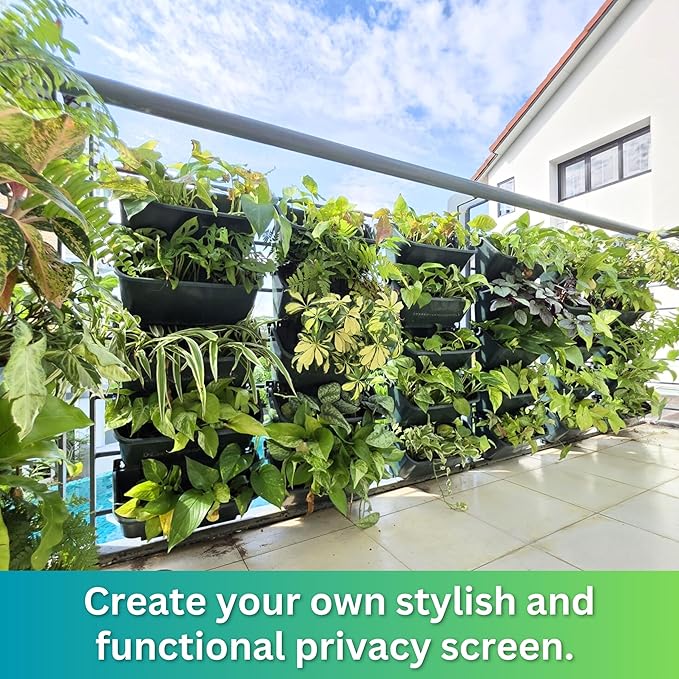 Maxona Black Color Vertical Garden Planter - Image 5