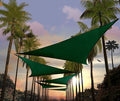 Amgo Custom Size 10' x 10' x 10' Green Triangle Sun Shade Sail Order to Make by Amgo