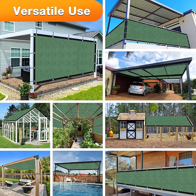 Artpuch Outdoor Pergola Shade Cover 8' X 16' Sun Shade Cloth - Image 6