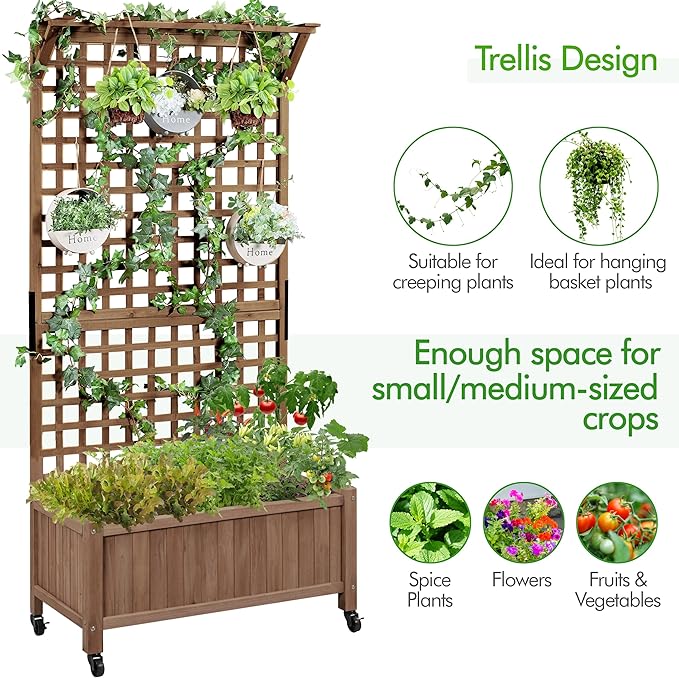 Yaheetech 72" H Garden Planter - Image 4