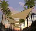 Amgo Custom Size 11' x 11' x 11' Sand Beige Triangle Sun Shade Sail UPF50+ by Amgo
