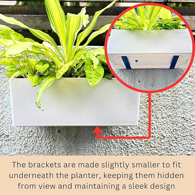 LaLaGreen Wall Hanging Planter Outdoor Wall Mounted Self Watering System Window - Image 4