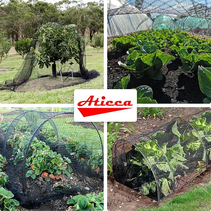 Heavy Duty Bird Netting for Garden Protection & Fruit Trees, 25x25 Ft - Image 7